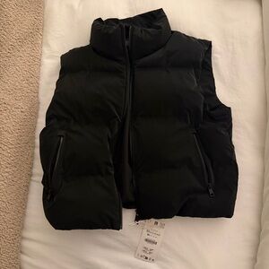 Zara Black Puffer Vest